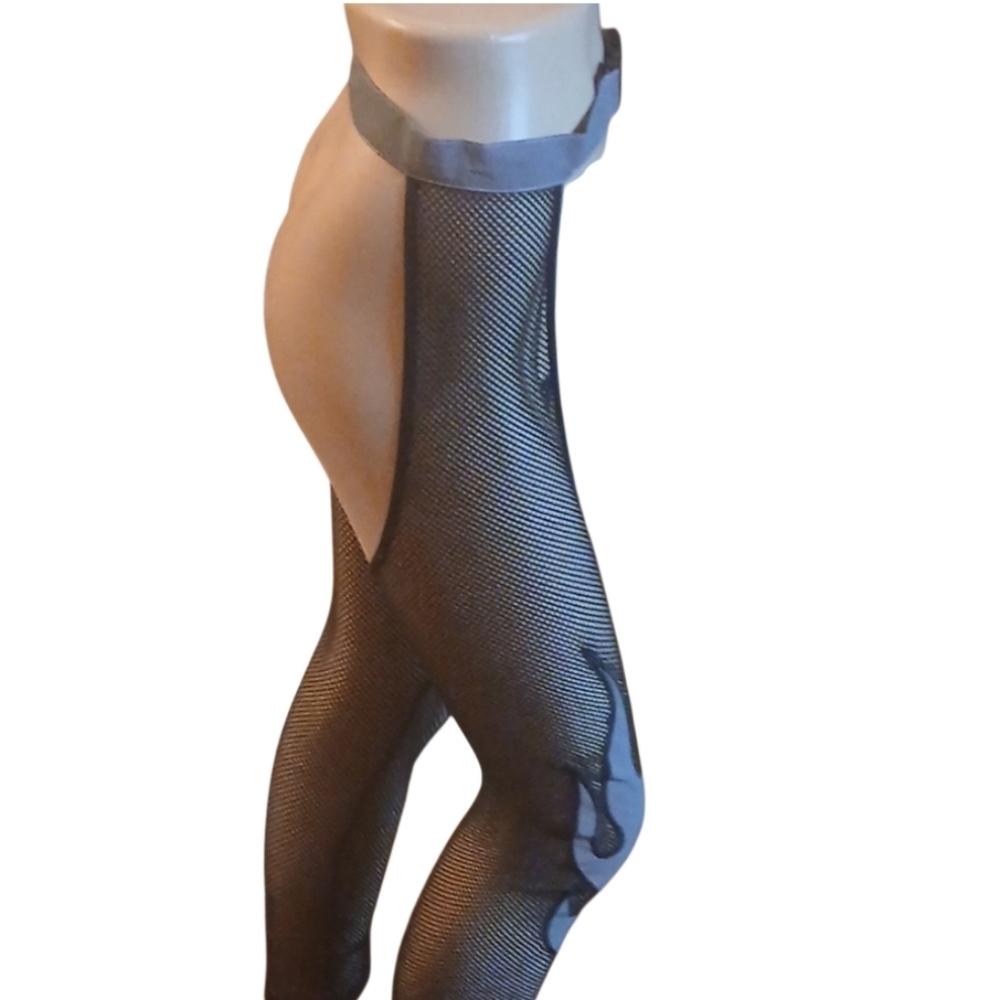 Club Exx Reflective Fishnet Chaps - Picture 3 of 3